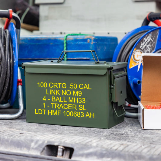 Caja munición metálica – Orden con aire táctico