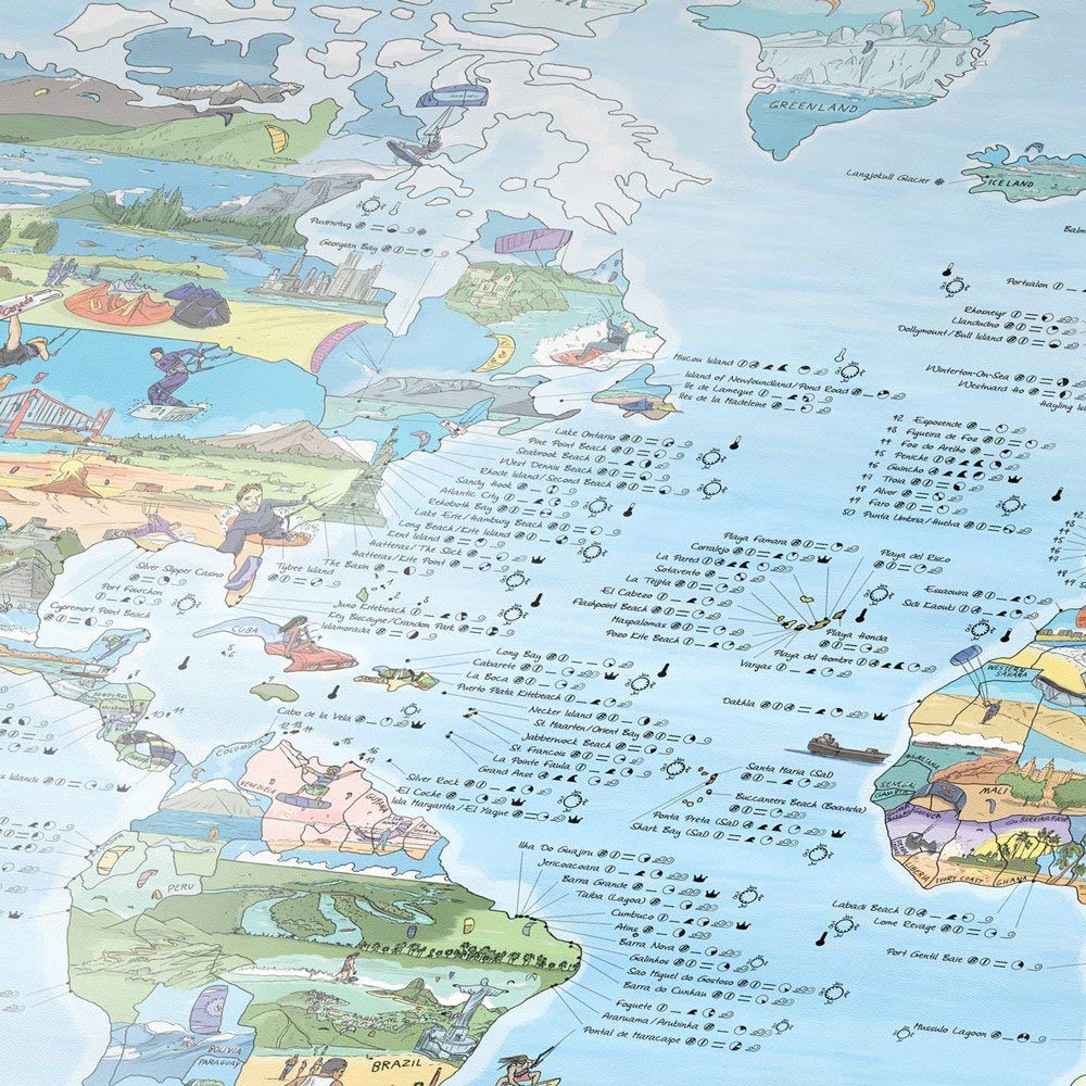 Mapa kitesurf – Todos los spots para surfear el viento