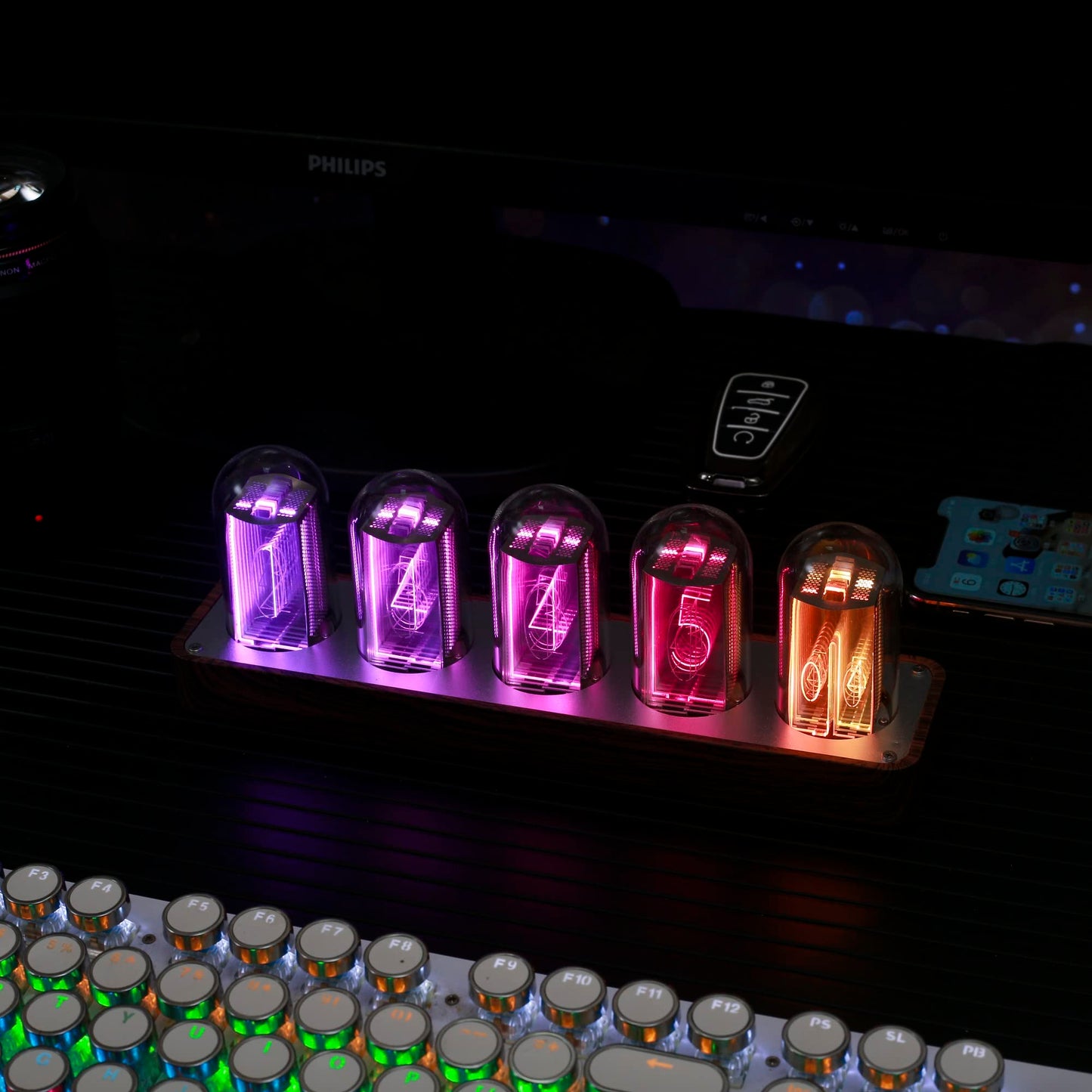 Reloj nixie LED – Retrofuturismo con tubos digitales