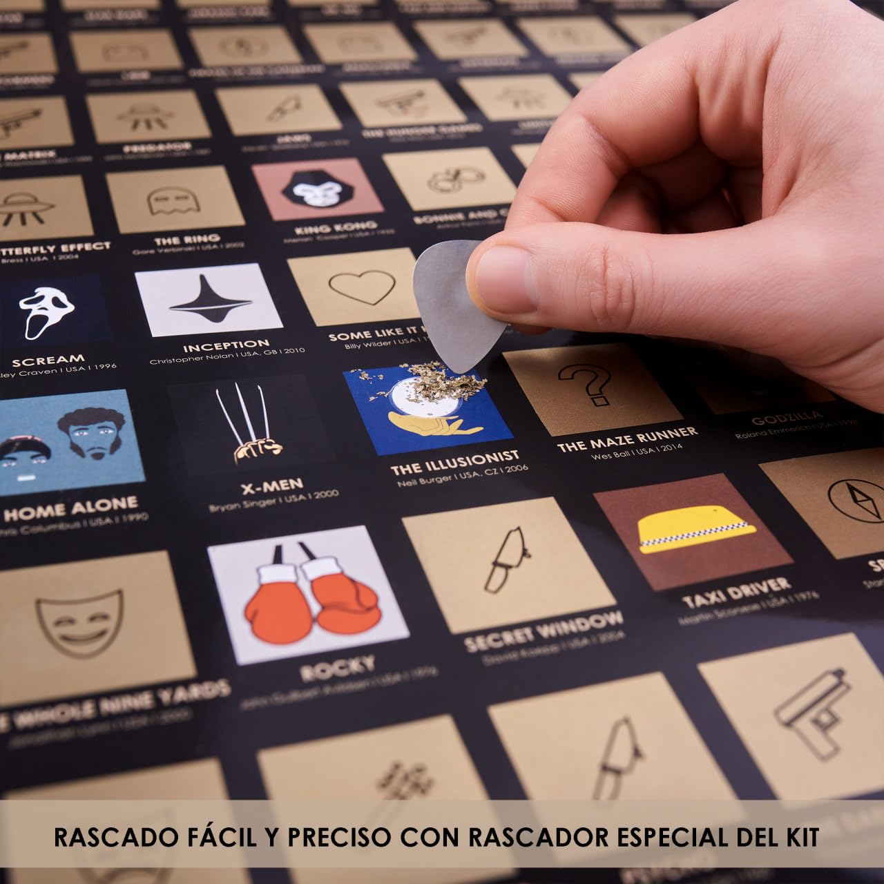 Póster 100 películas – Rasca y disfruta cine del bueno