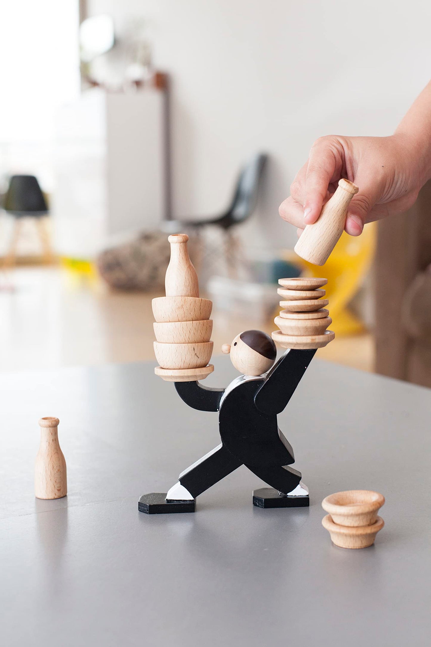 ¡Que no se caiga! – Juego de madera con nervios