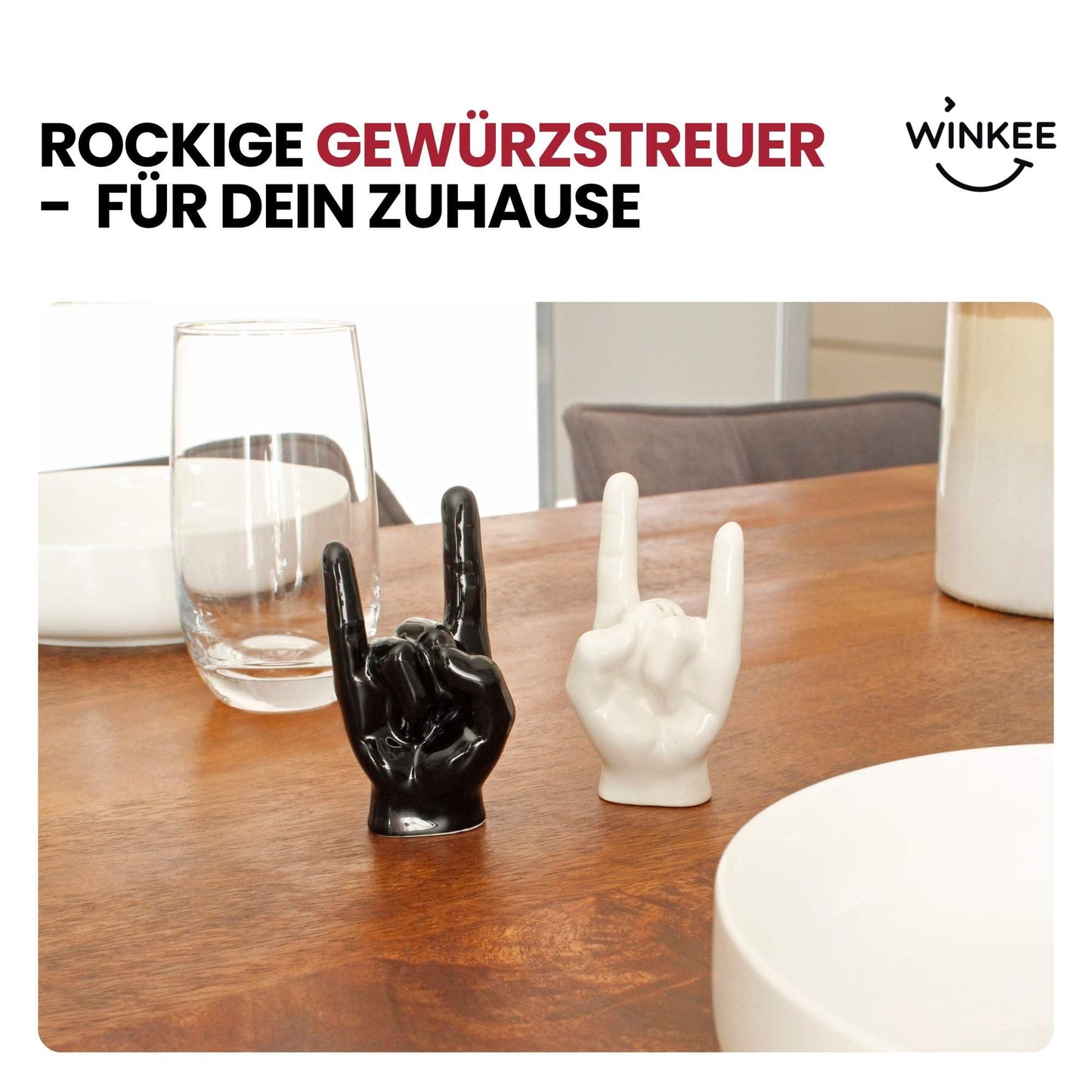 Salero y pimentero “rock” – Para platos con mucho rollo