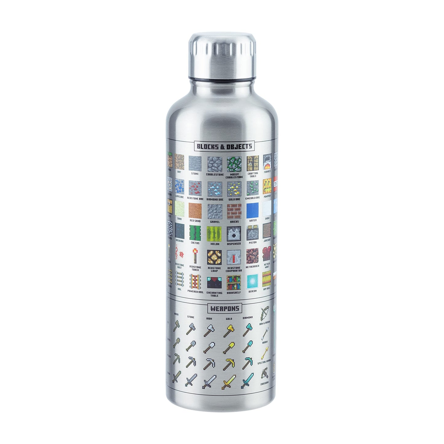 Botella acero Minecraft – Hidratación oficial del mundo cúbico