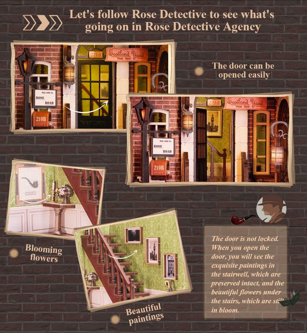 Book Nook ‘The Detective House’ – Misterios que cobran vida entre tus libros
