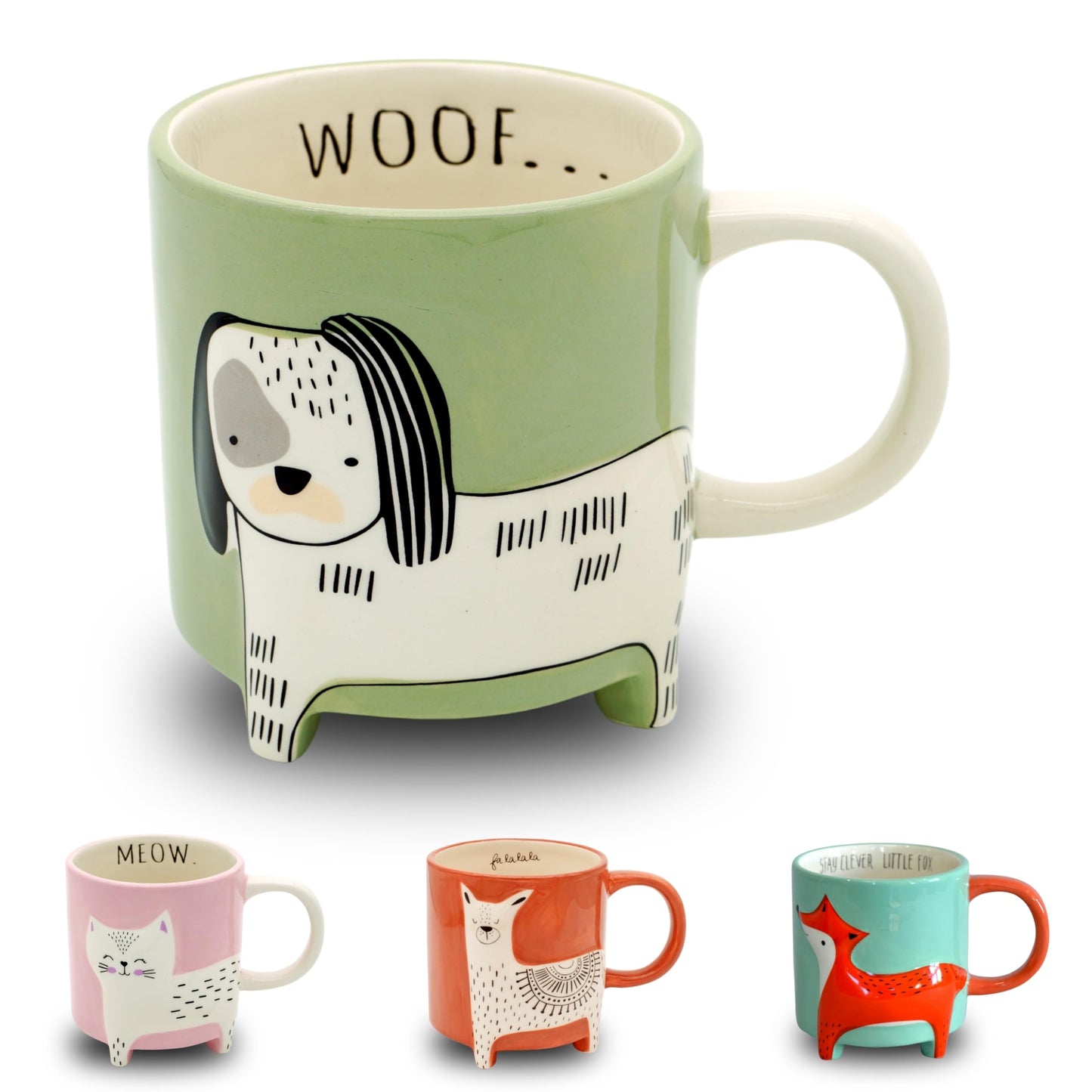 Taza perro “WOOF…” – Sorbitos con ladrido suave