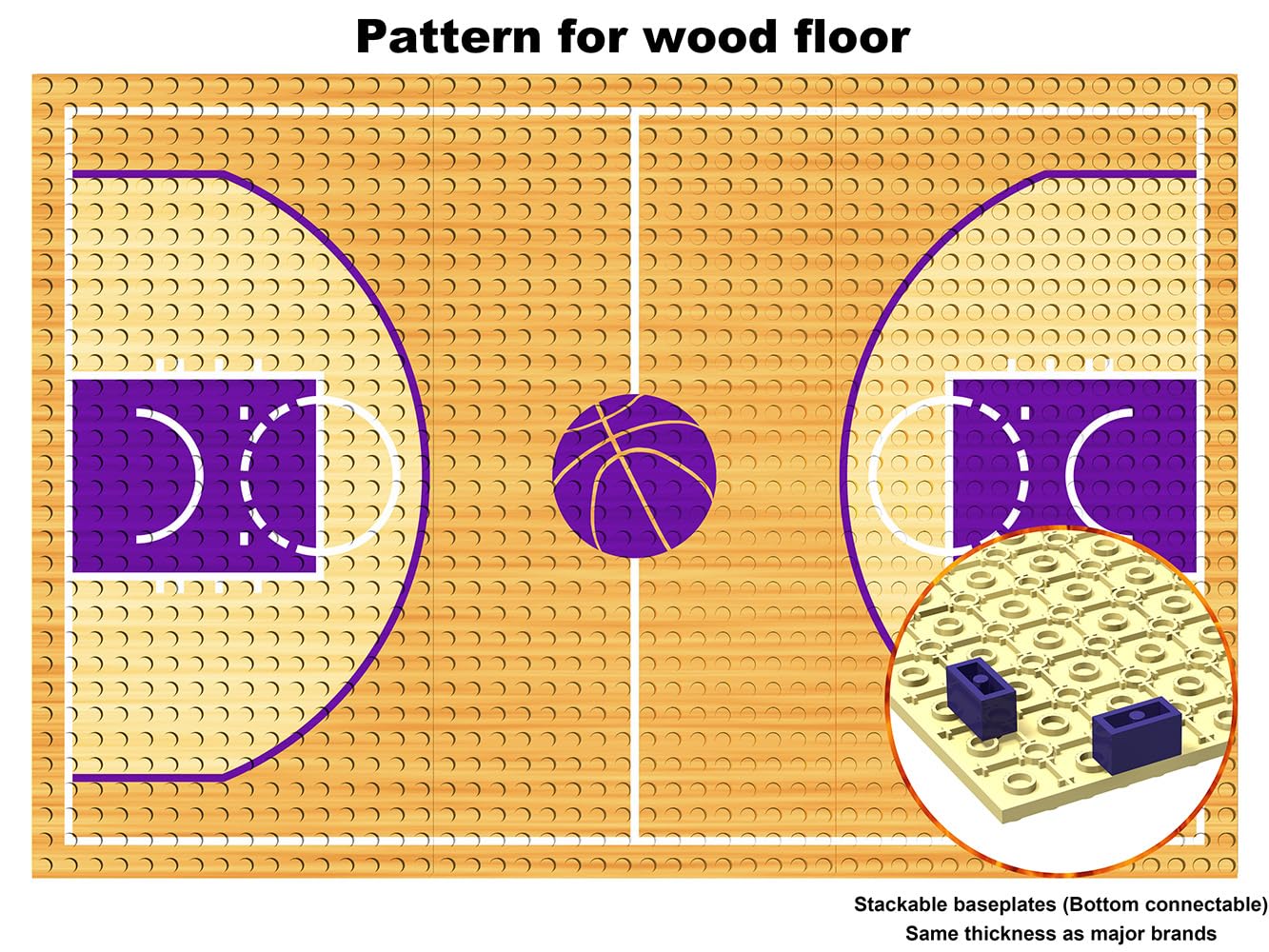 Mini Basket Pro – Cancha y lanzador compatibles con LEGO