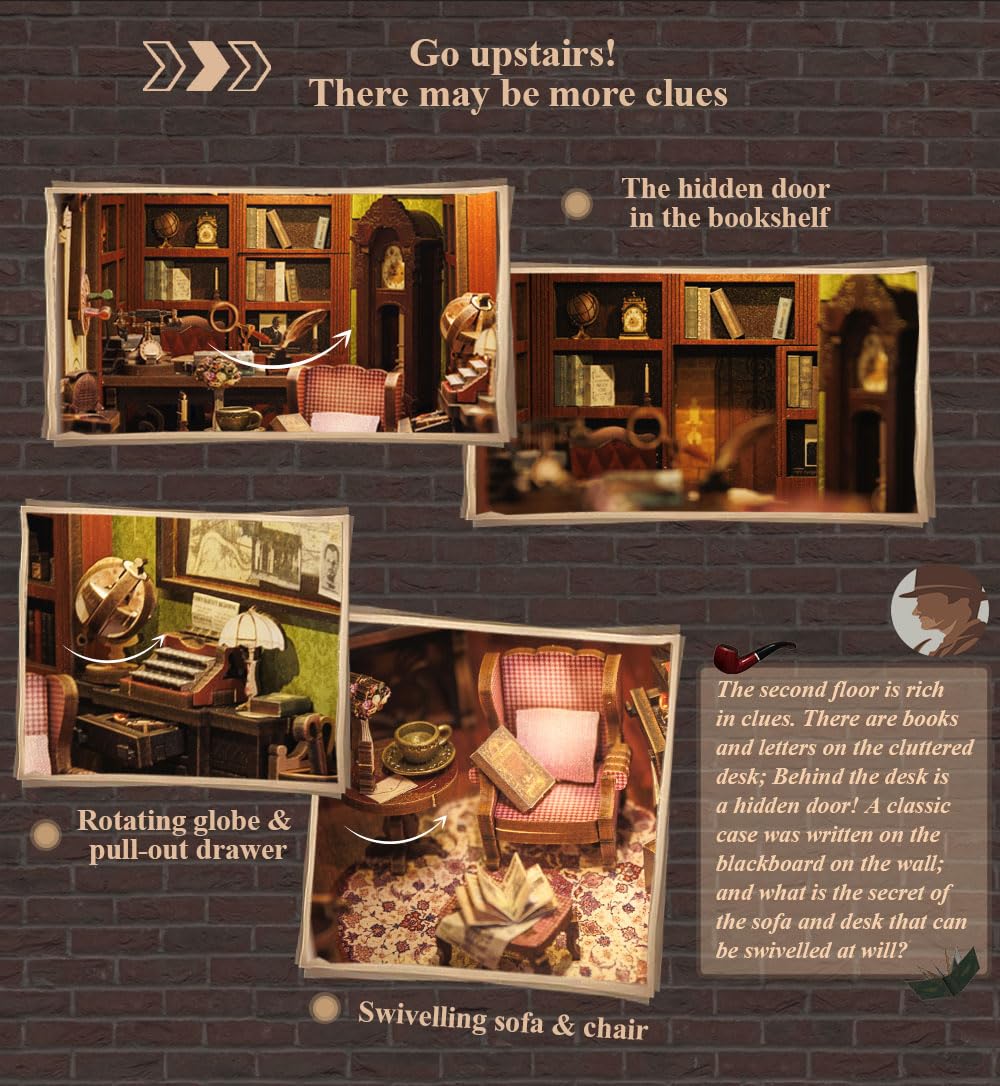 Book Nook ‘The Detective House’ – Misterios que cobran vida entre tus libros
