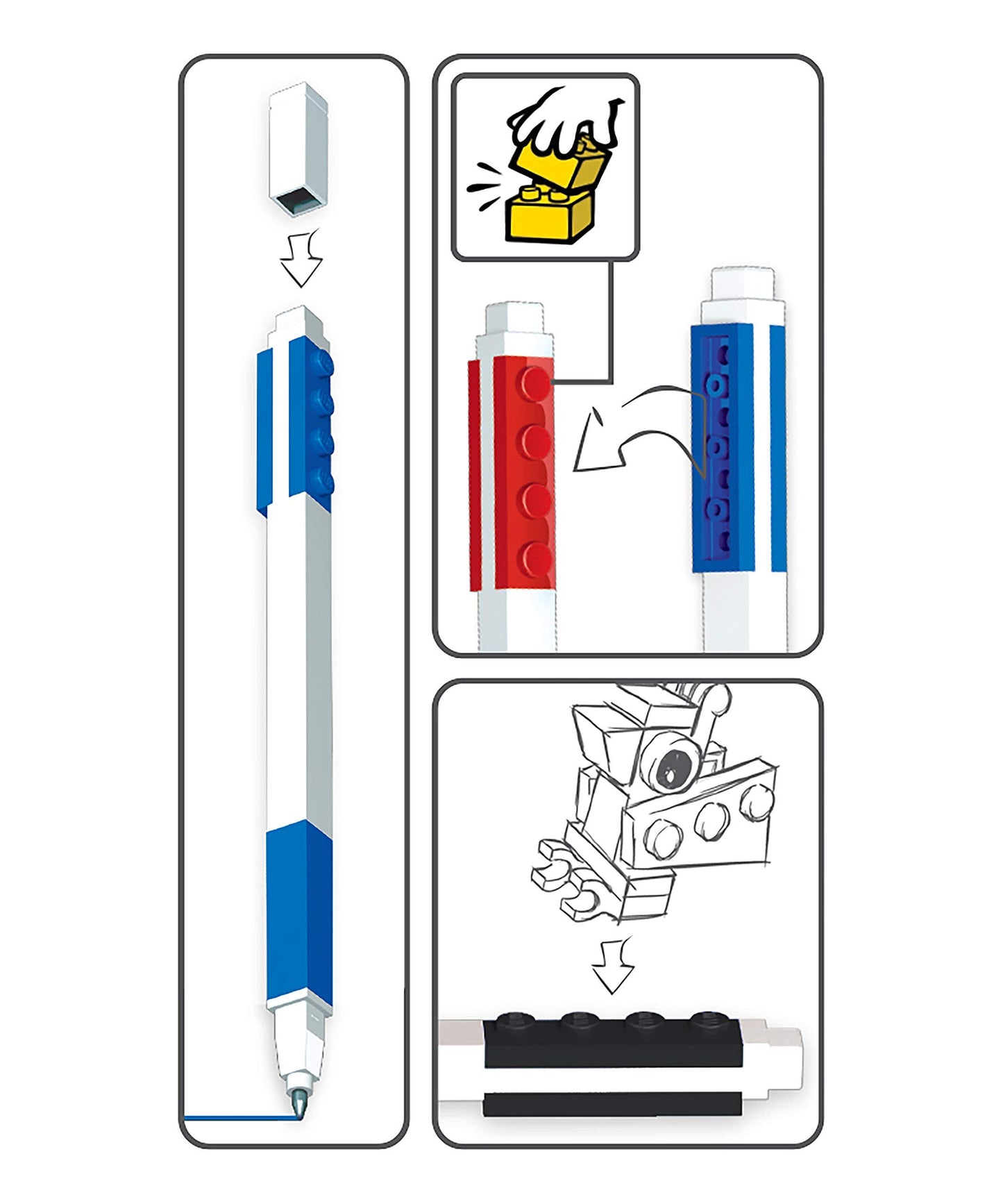 Set de bolígrafos LEGO – Creatividad a todo color