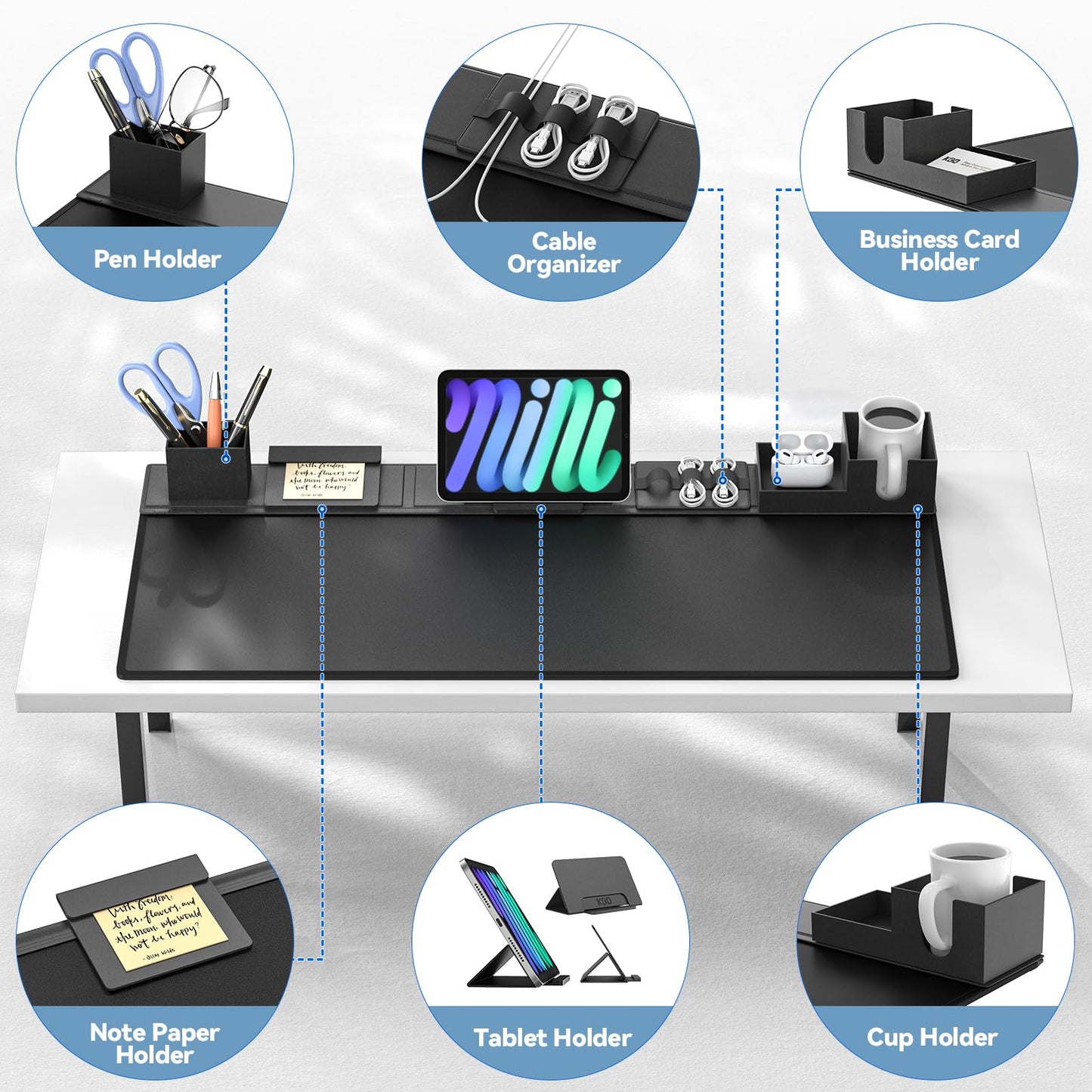 Alfombrilla premium – Organiza tu escritorio con estilo