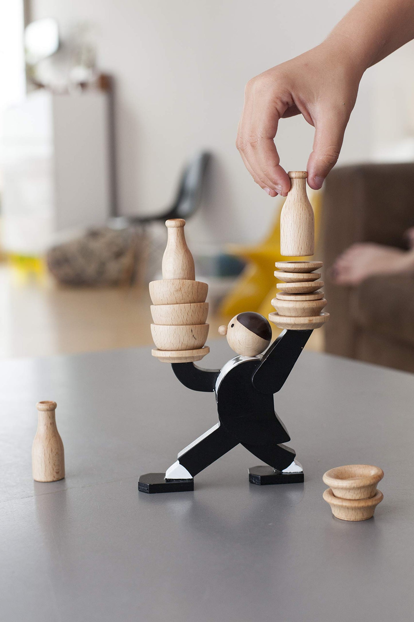 ¡Que no se caiga! – Juego de madera con nervios