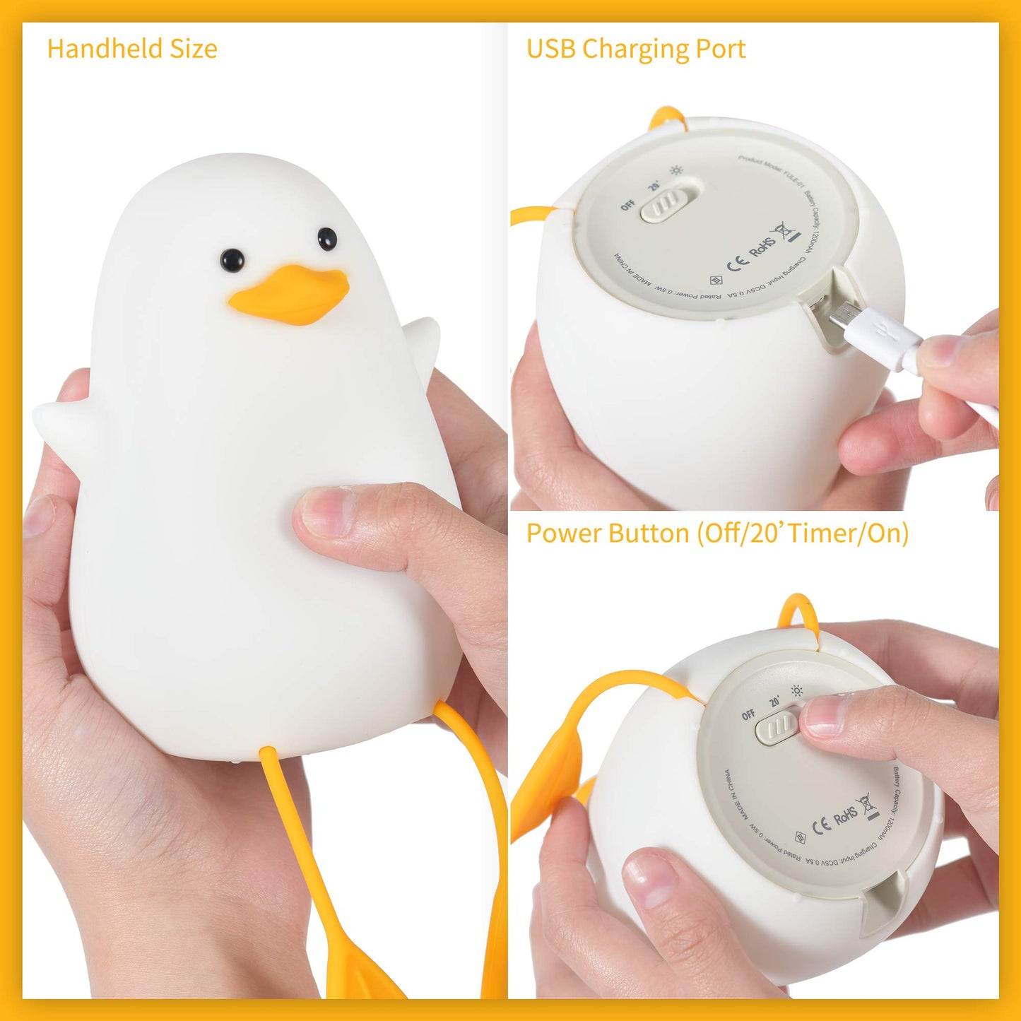 Lamparita Patito – Ilumina el cuarto con ternura