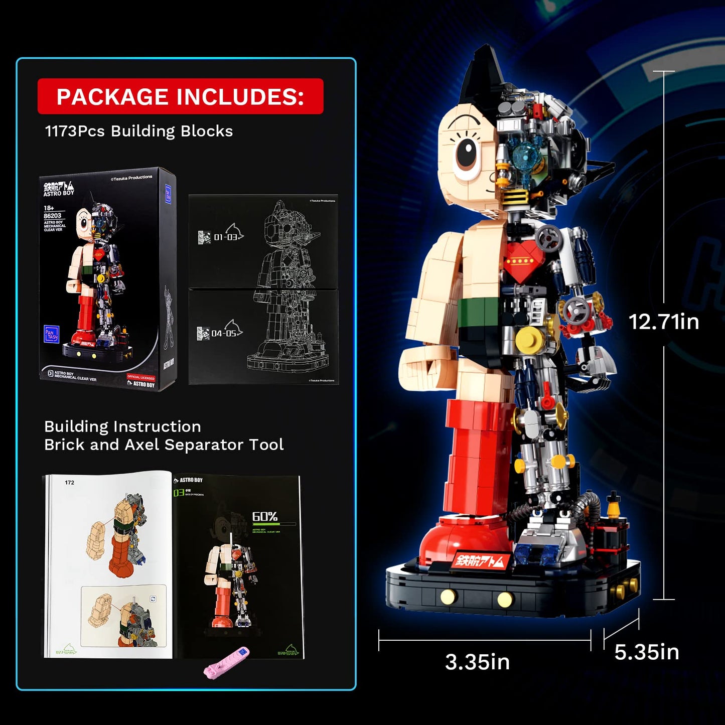Astro Boy figura de bloques – El héroe mecánico que arma tu nostalgia