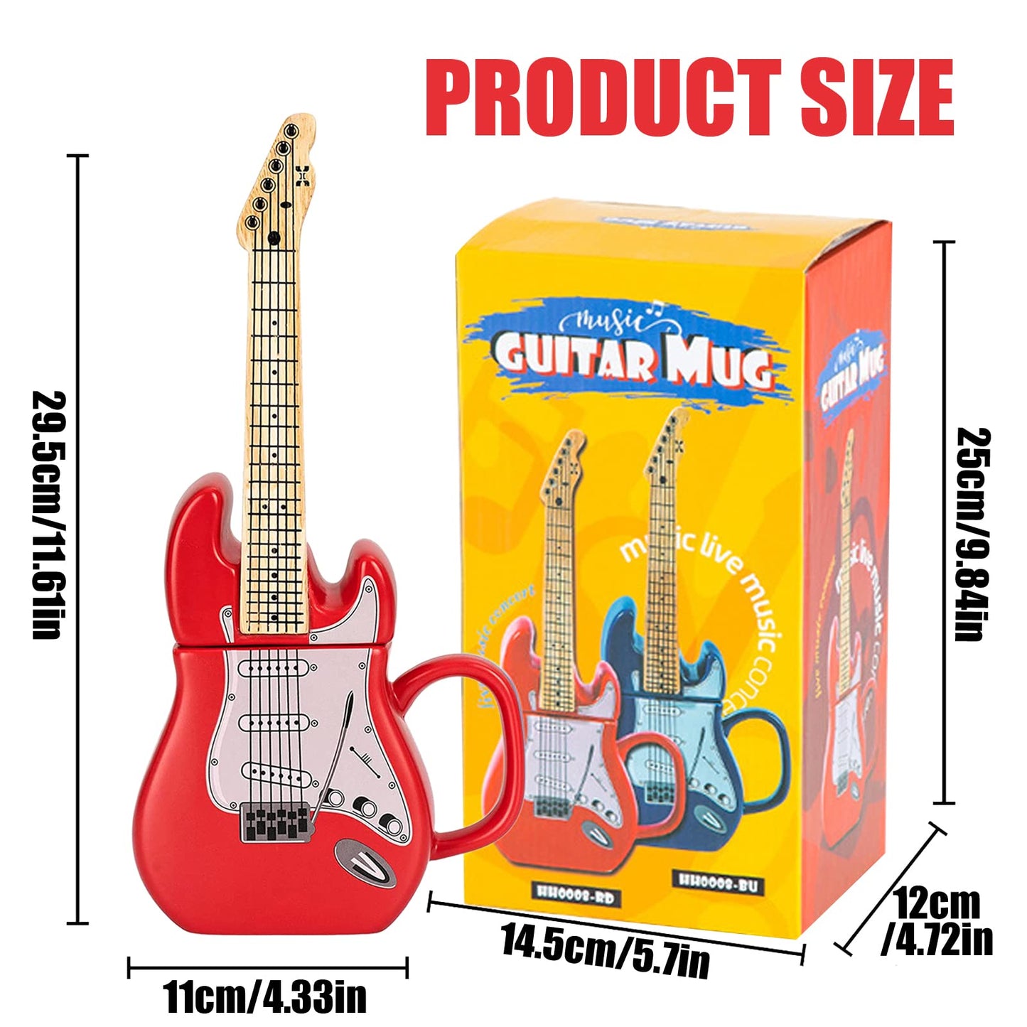 Taza guitarra creativa – Café con acordes de estilo