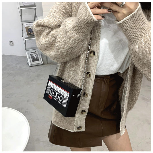 Bolso Bandolera Radio Cassette – Nostalgia Disco de los 90