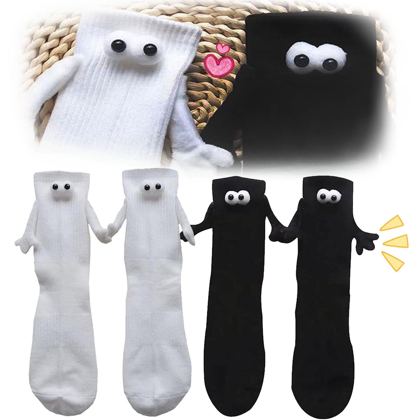 Calcetines de pareja magnéticos – Unidos de la mano... literalmente