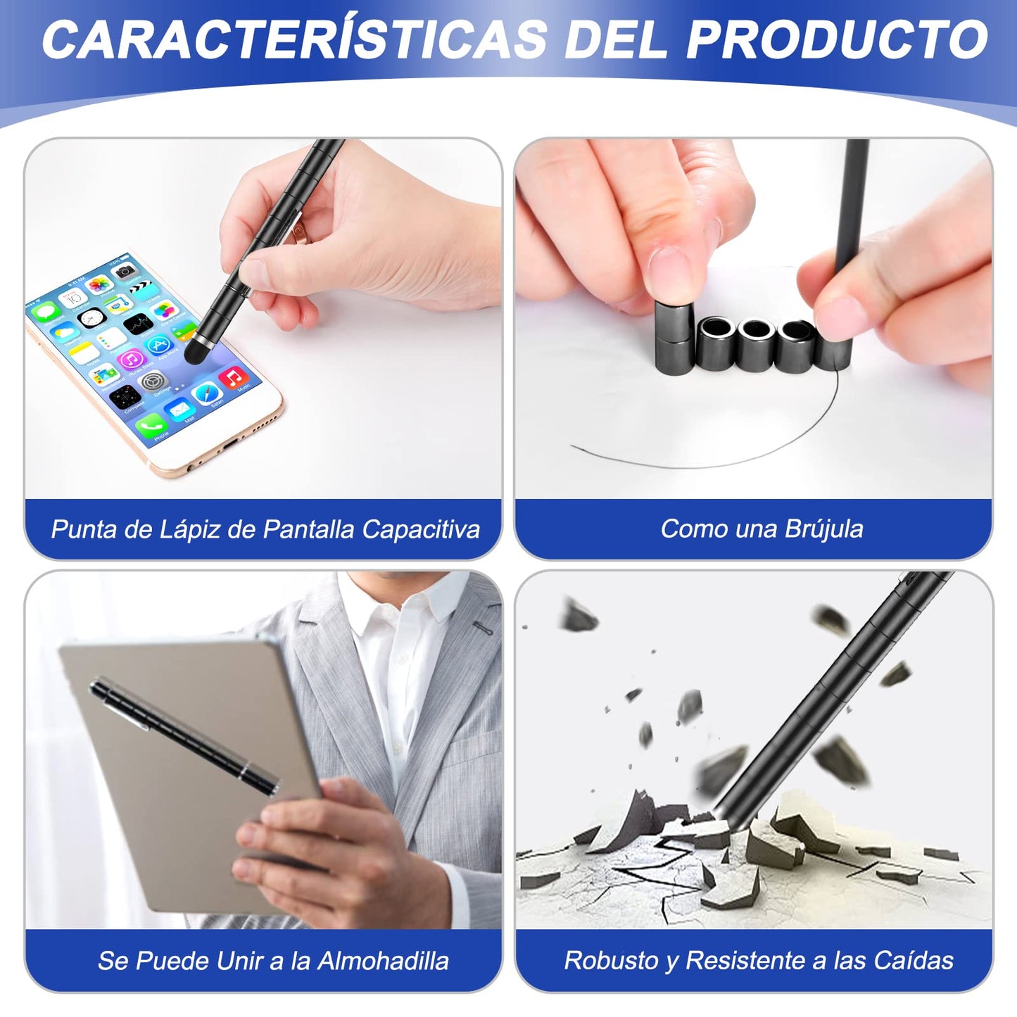 Bolígrafo magnético fidget – Haz figuras mientras piensas mejor