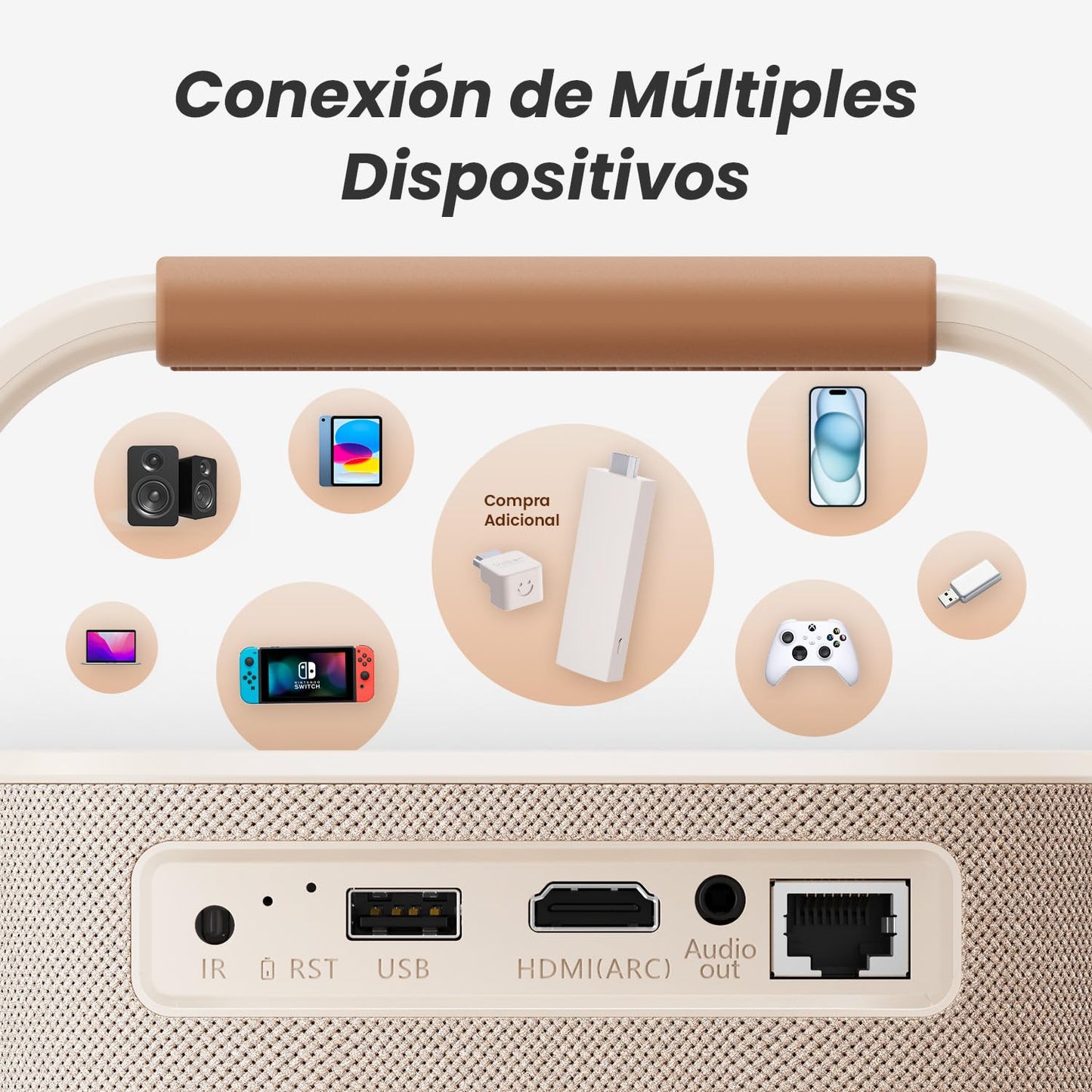 Mini proyector portátil con sonido – Cine, donde y cuando tú quieras