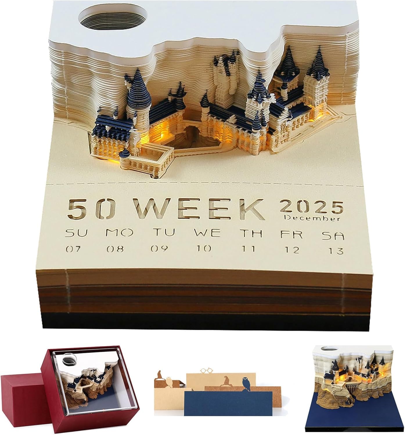 Calendario castillo 3D – Póster y agenda con fantasía