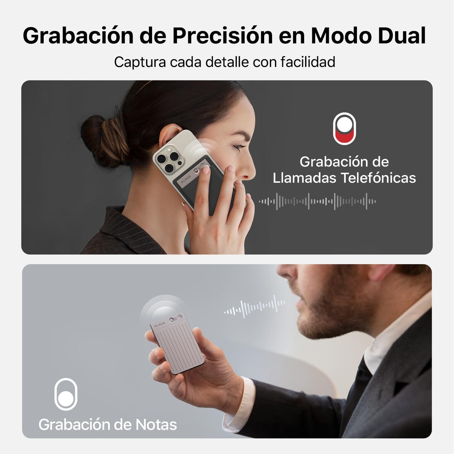Grabadora inteligente con IA – Transcribe y resume al instante