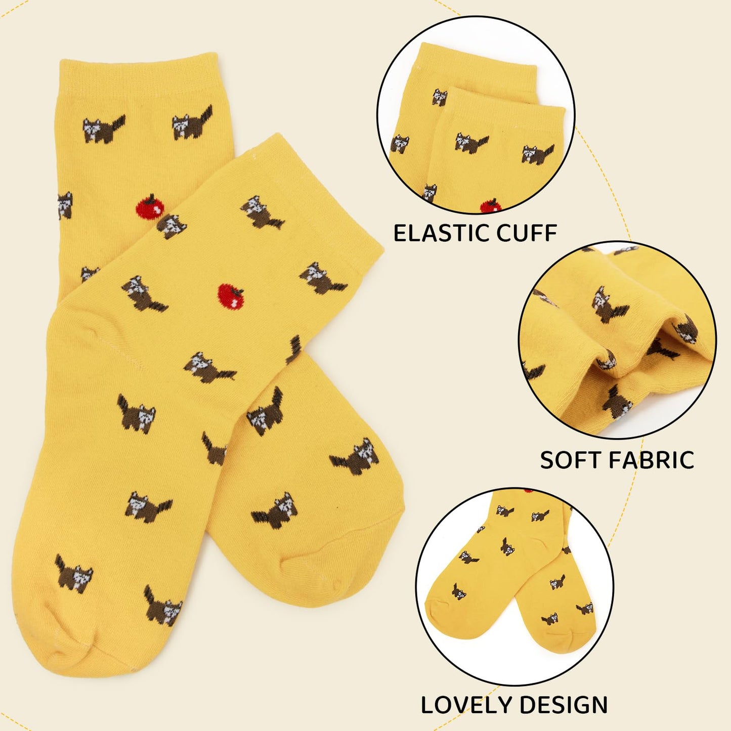 Calcetines con animales pixel – Un zoológico en 8 bits