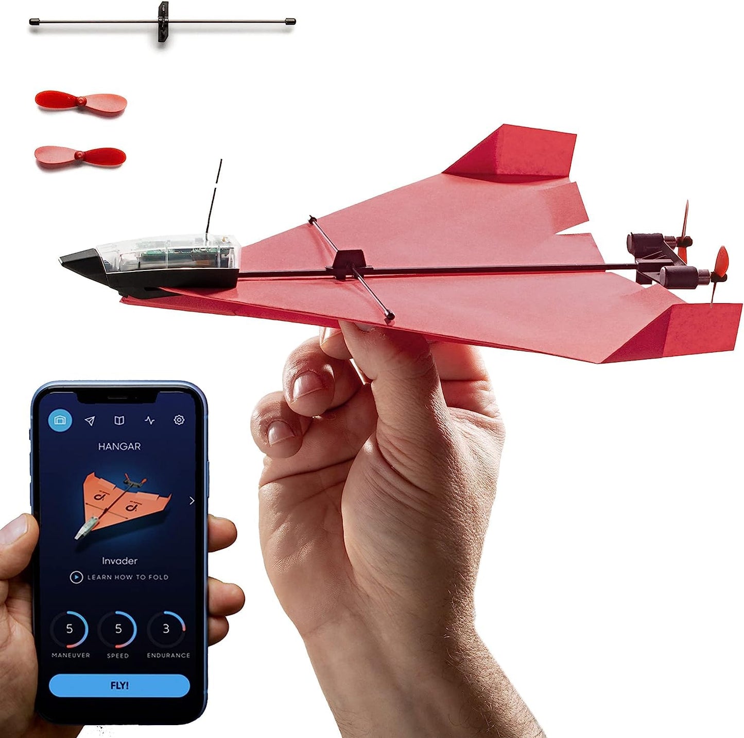 PowerUp 4.0 – Aviones de papel con motor y app