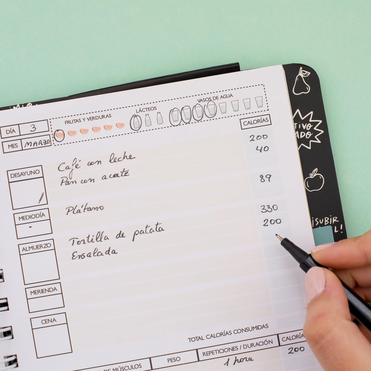Hoy empiezo – Agenda fitness de alimentación y entrenamiento