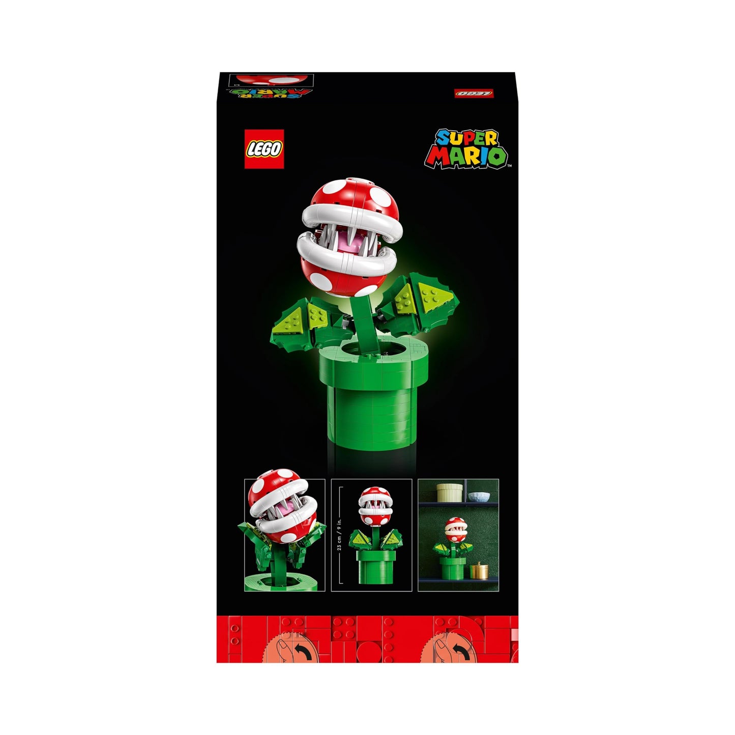 LEGO planta piraña – El villano más icónico de Mario en tu escritorio