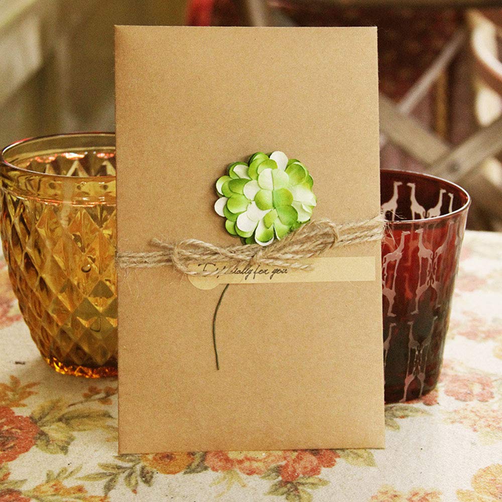 Felicidades en kraft– 20 tarjetas con estilo natural