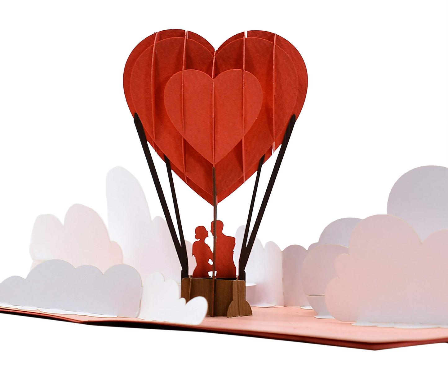 Tarjeta globo 3D – Subidón de amor en papel