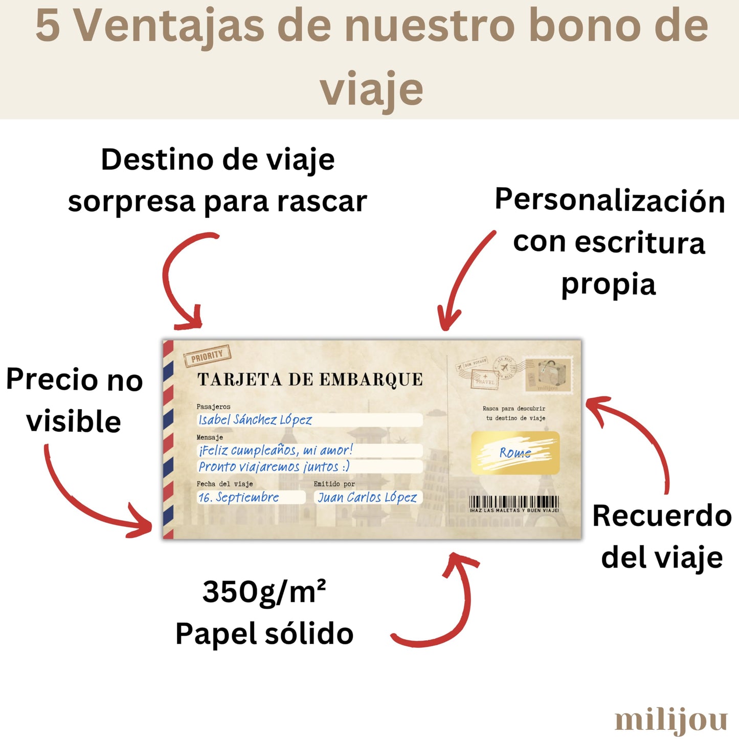 Tarjeta rasca viaje sorpresa – Para escapadas en pareja