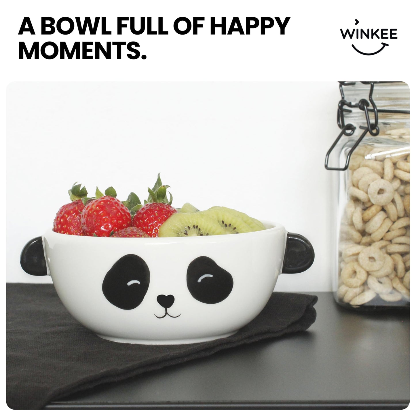 Cuenco panda de porcelana – La vajilla más tierna del día