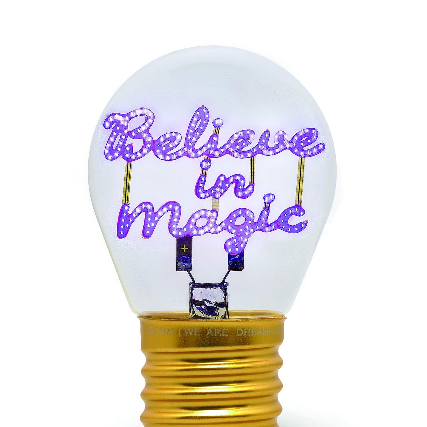 Lámpara bombilla “Believe in Magic” – Un toque de luz y fantasía para tu escritorio