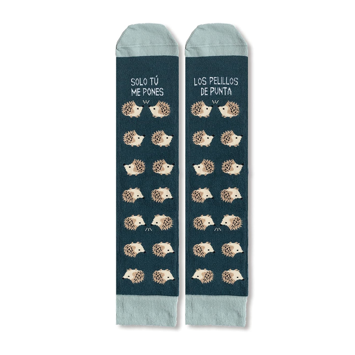 Me pones los pelillos de punta – Calcetines con erizos y amor