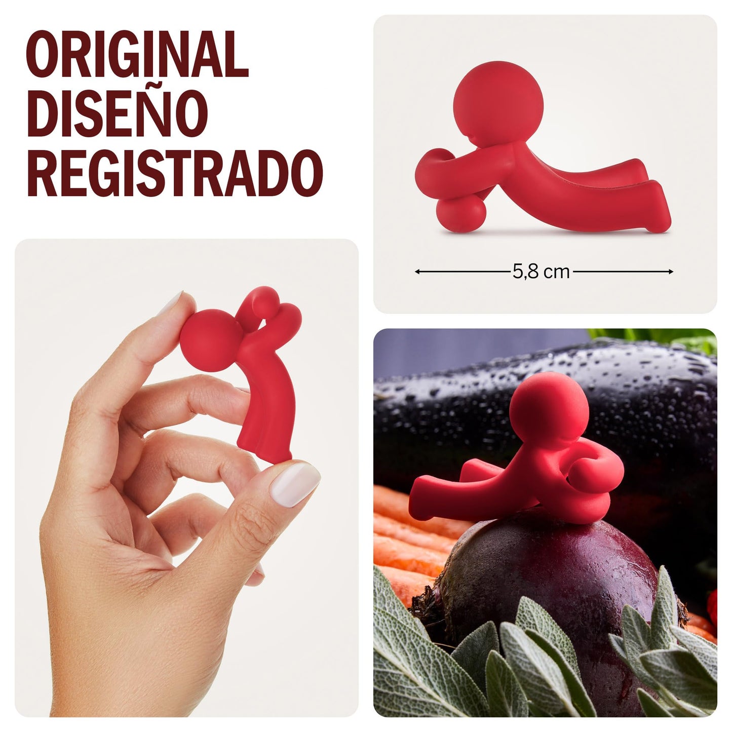 Hug Doug – Soporte para cucharas con abrazo de silicona