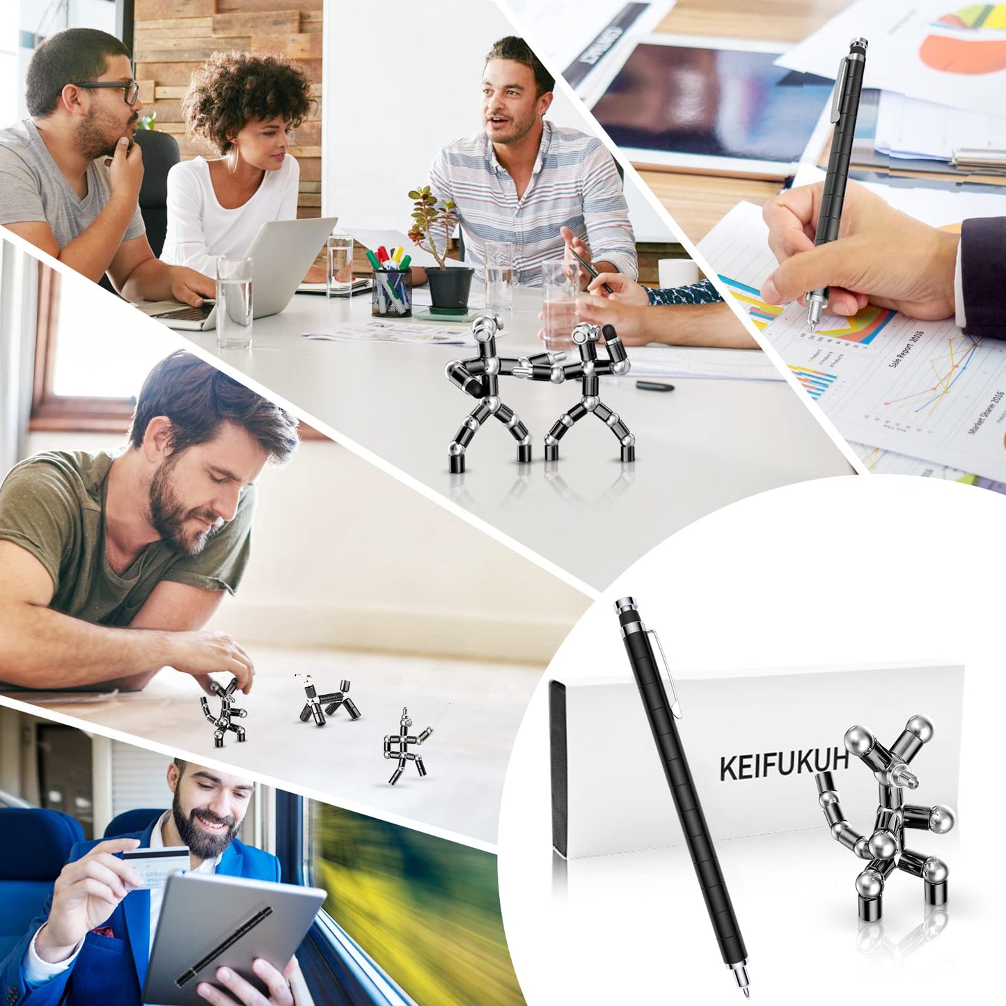Bolígrafo magnético fidget – Haz figuras mientras piensas mejor