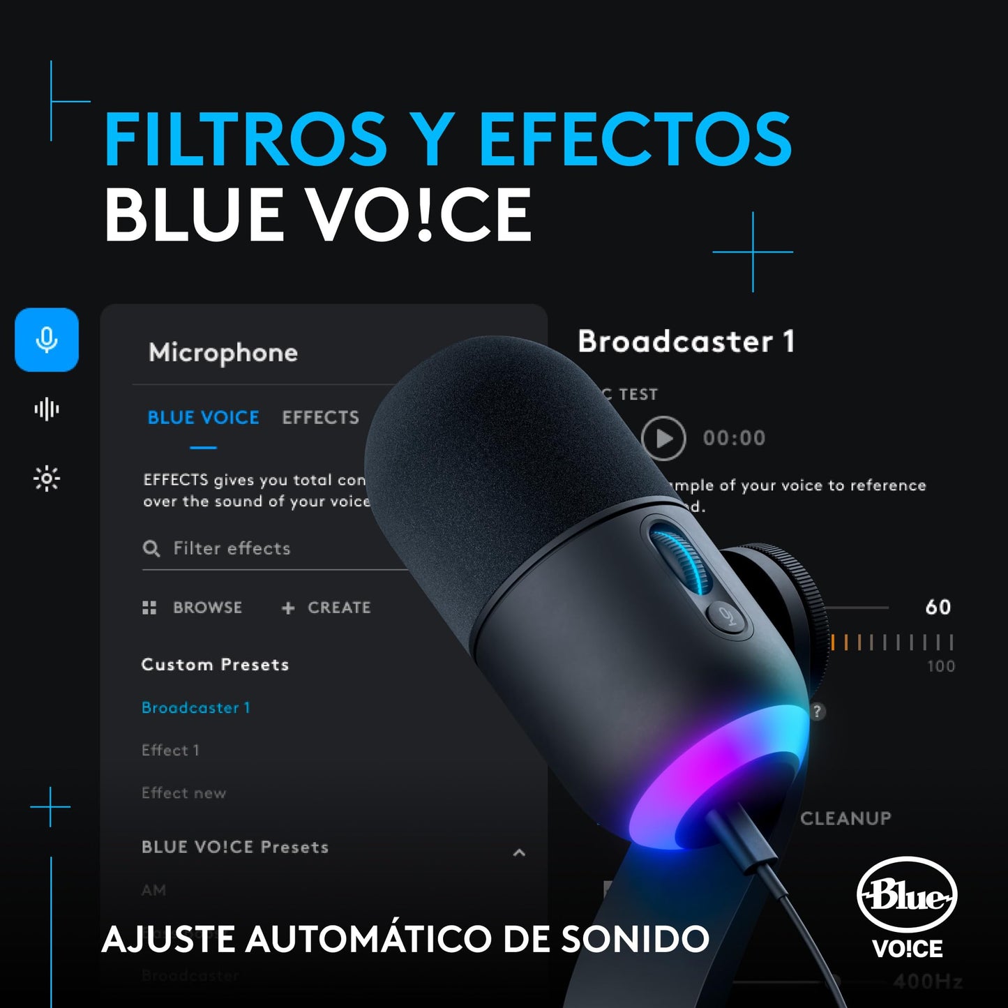 Micrófono Yeti GX – Ilumina tu setup con voz de estudio