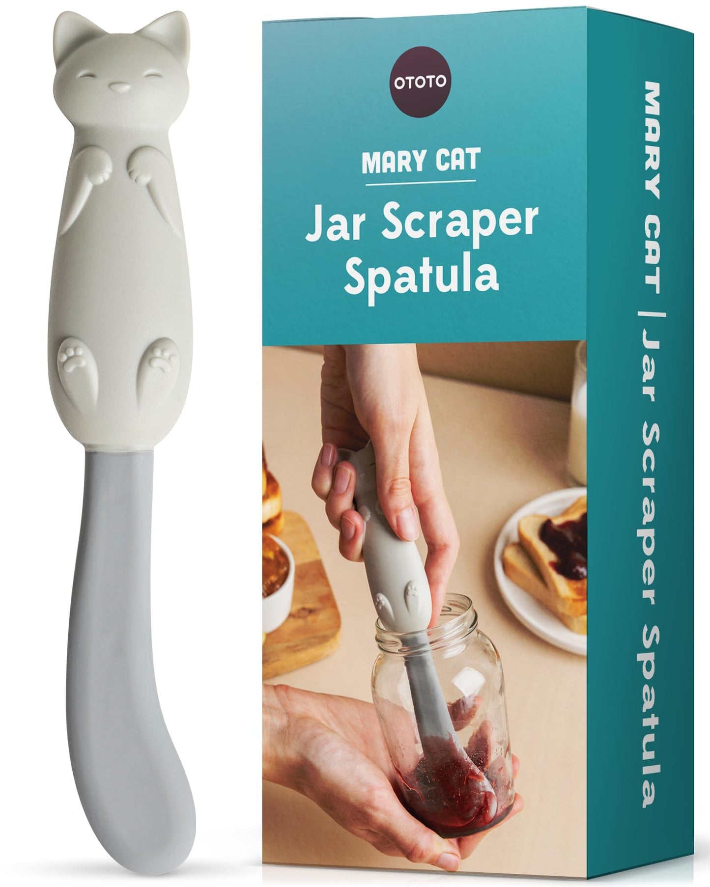 El gato untador - Cuchillo de mantequilla con forma de gato