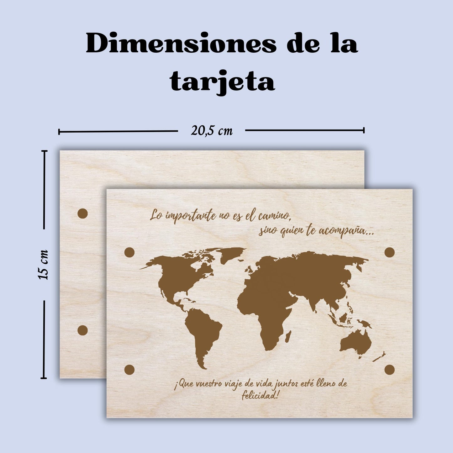 Tarjeta de madera boda – Para bodas con alma (y algo de efectivo)