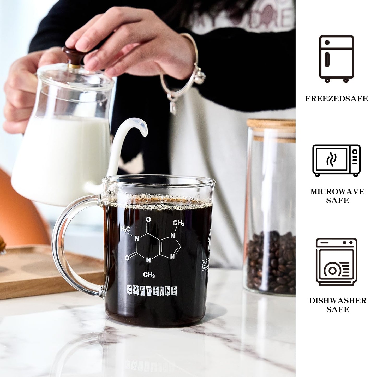 Taza molécula de cafeína – El experimento favorito de cada mañana