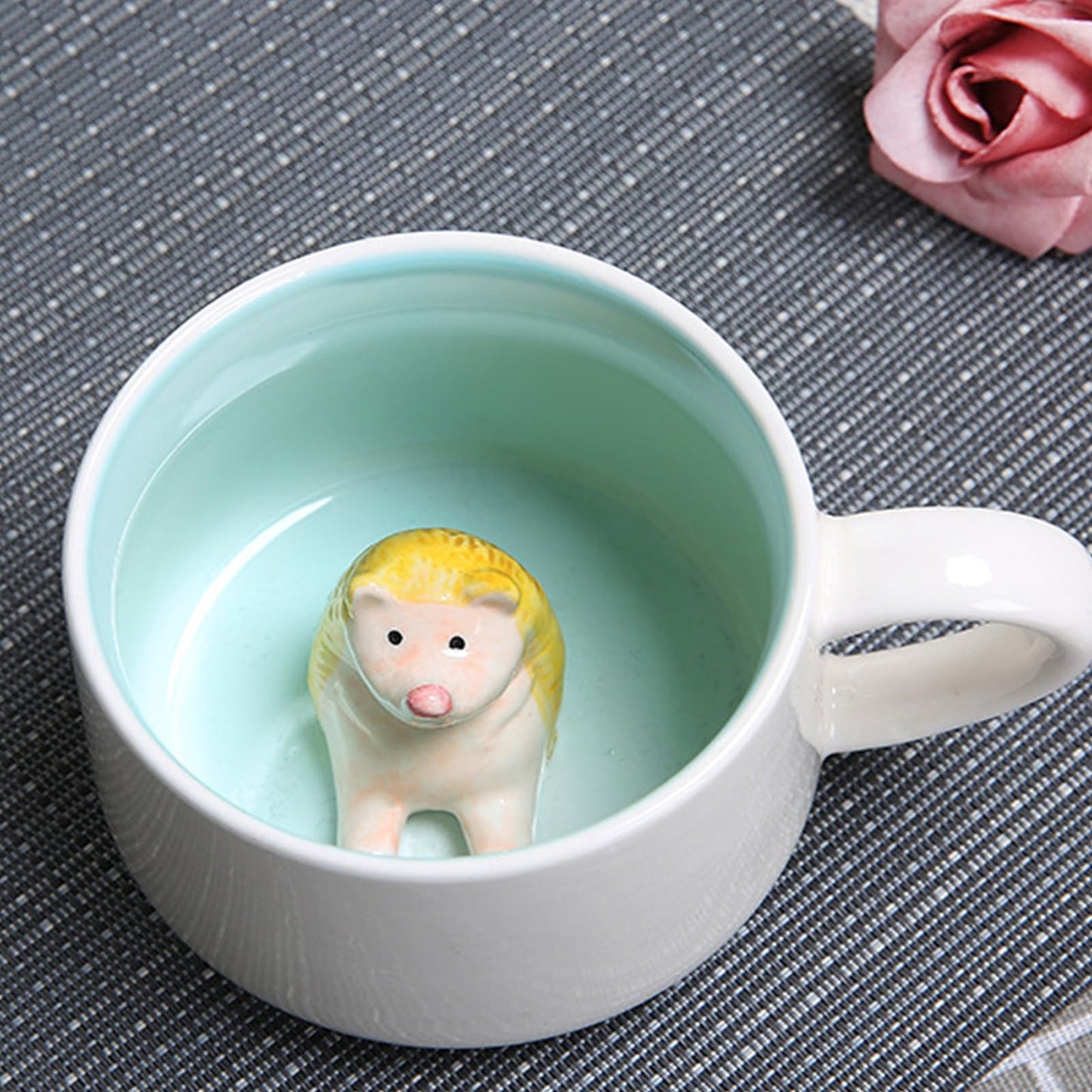 Taza erizo 3D sorpresa – Café con pinchos de simpatía