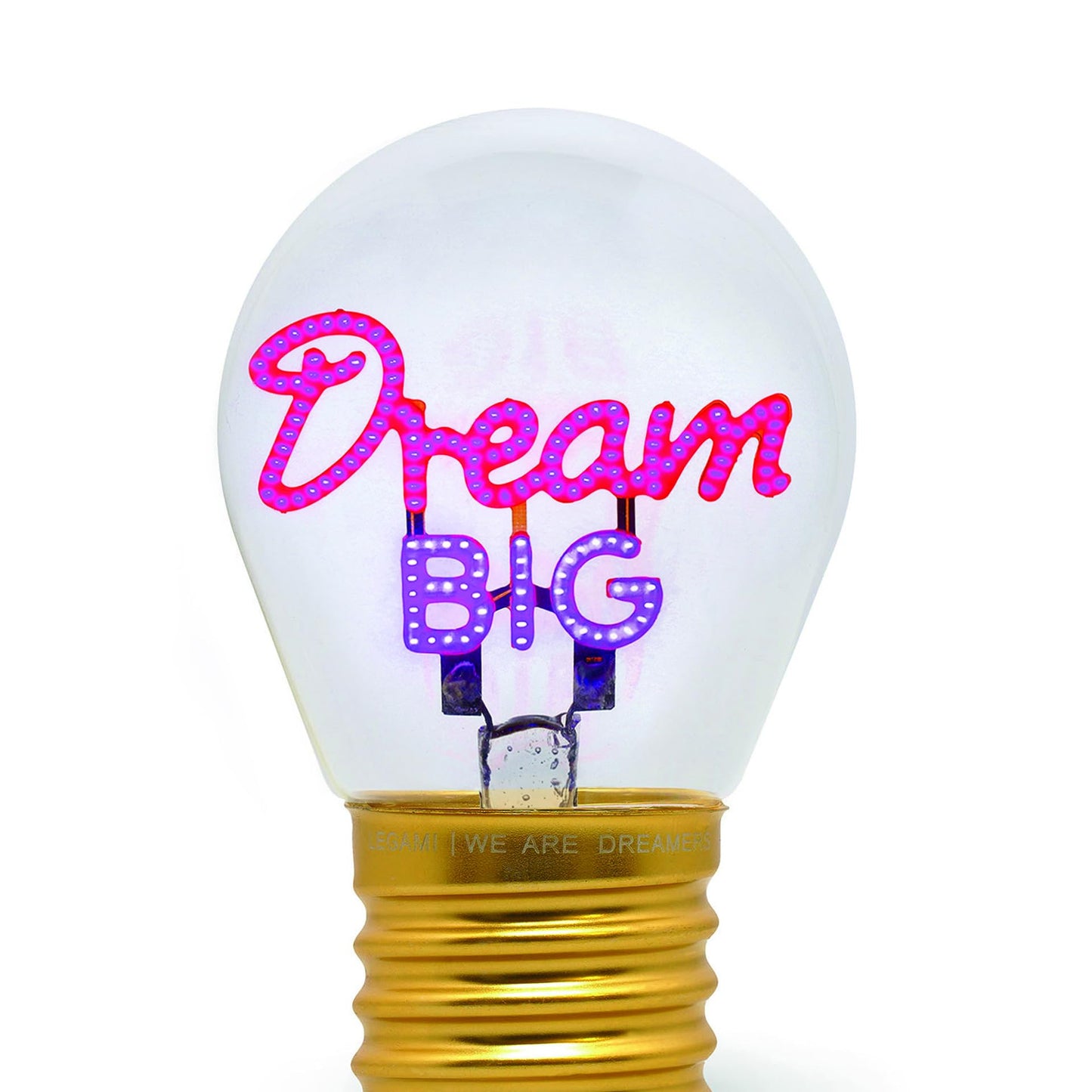 Lámpara bombilla “Dream Big” – Luz suave para grandes ideas