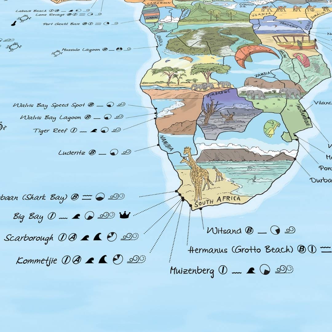 Mapa kitesurf – Todos los spots para surfear el viento