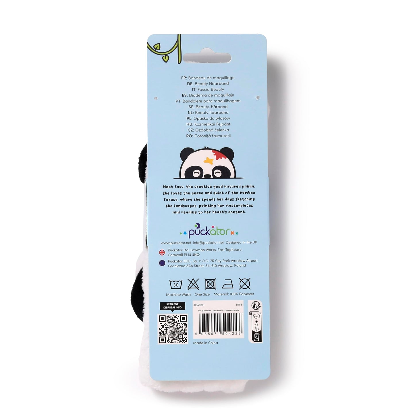 Cinta panda suave – Tu rutina facial más adorable