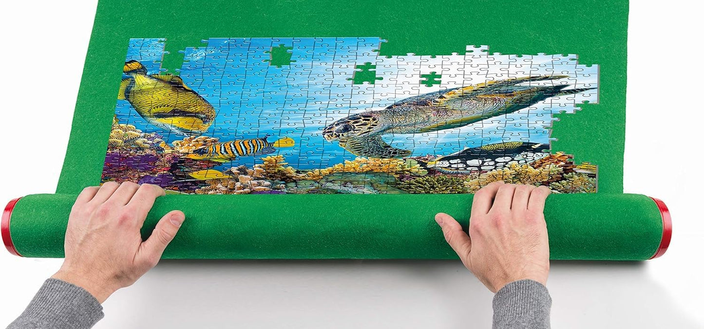 Tapete de puzzles – Verde, enrollable y práctico