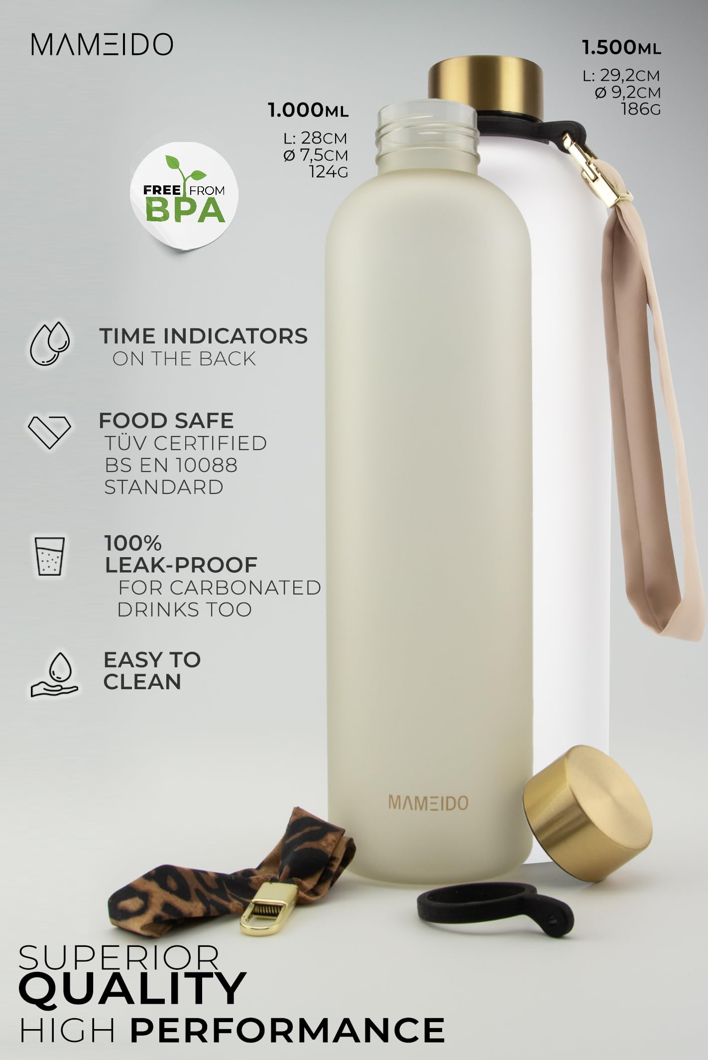 Botella esmerilada – Hidratación con estilo y conciencia