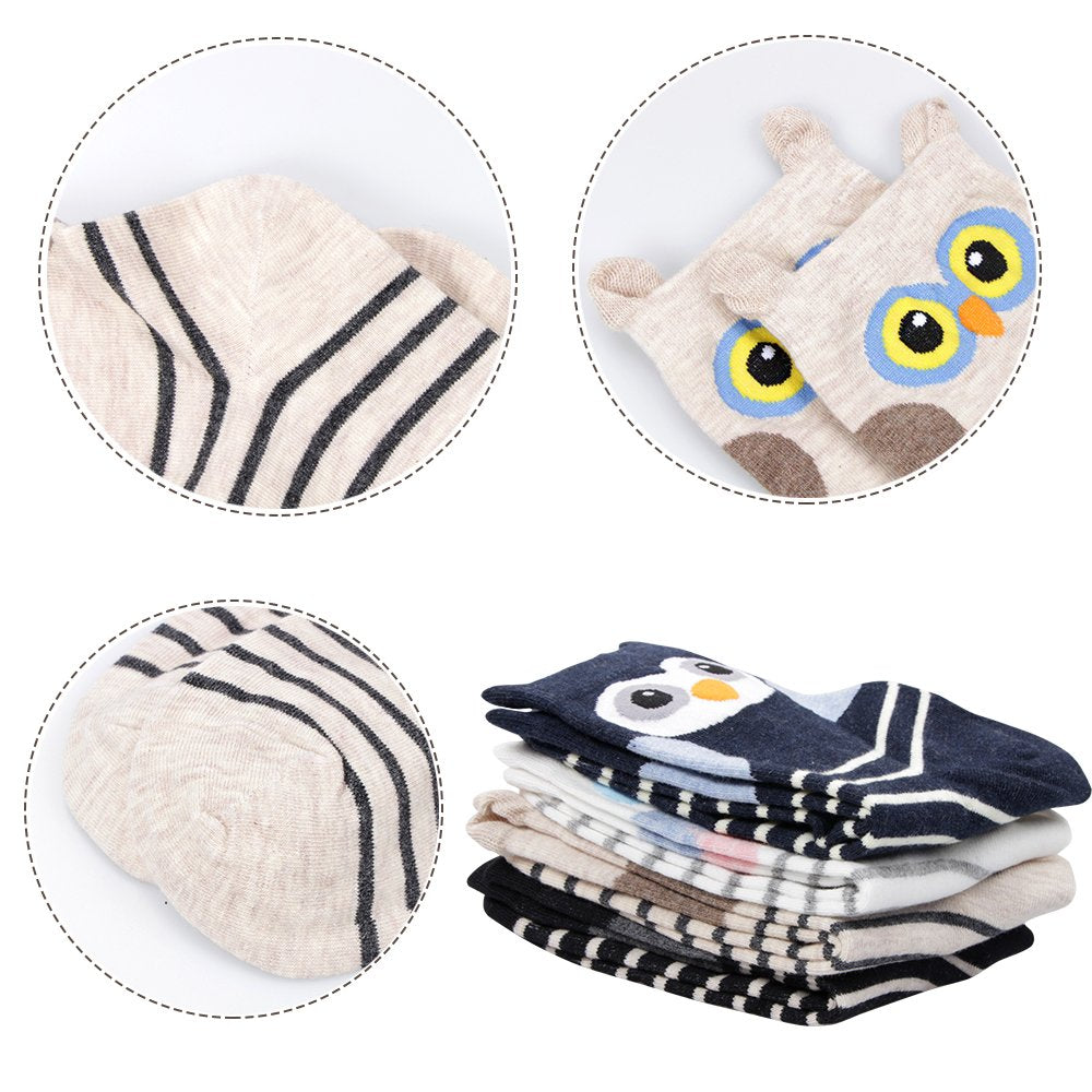Calcetines Owl Squad – Rayas, ojos y un vuelo de diversión