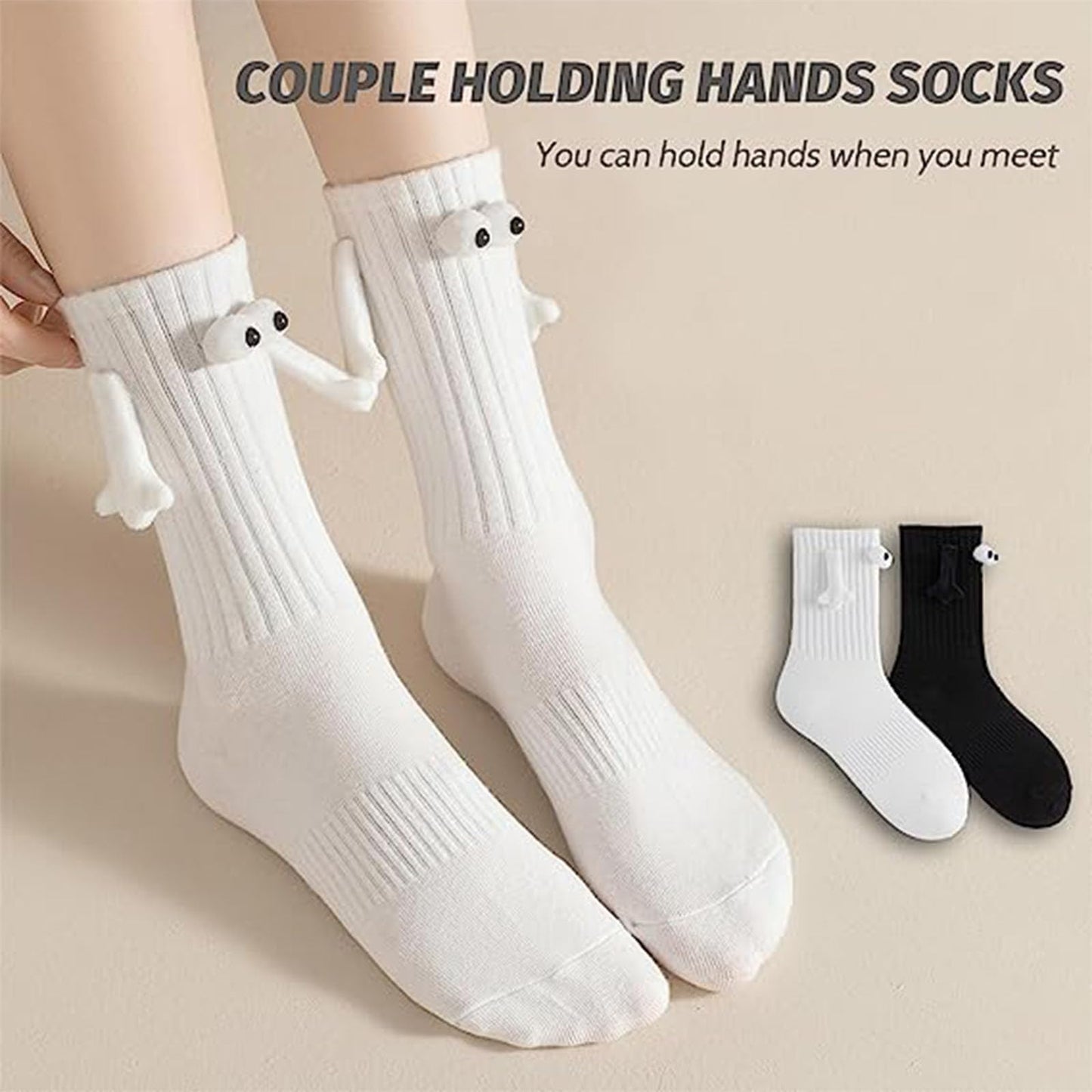 Calcetines de pareja magnéticos – Unidos de la mano... literalmente
