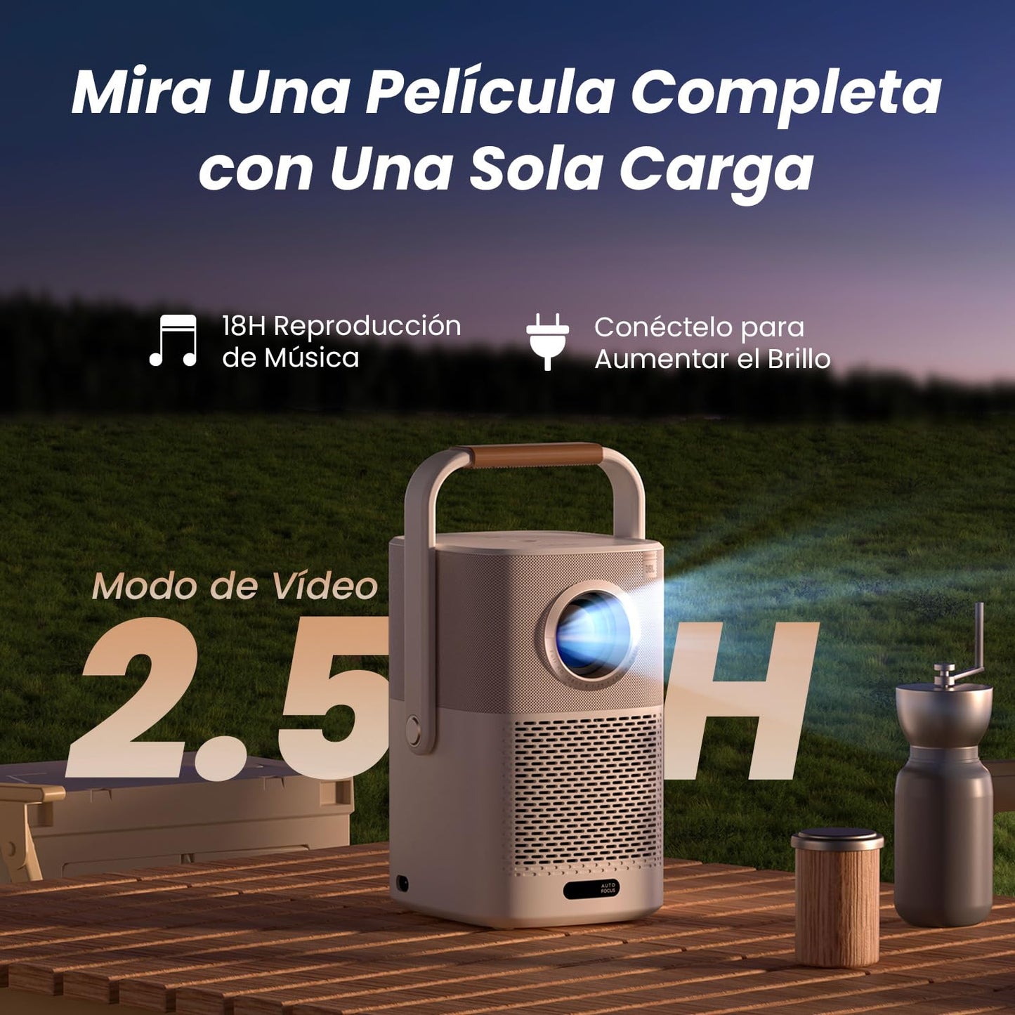 Mini proyector portátil con sonido – Cine, donde y cuando tú quieras