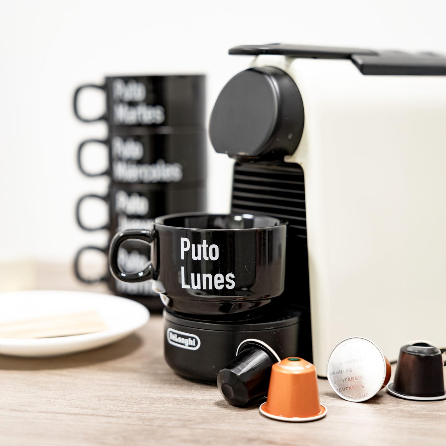 Set de tazas p*ta semana – Un café para cada día