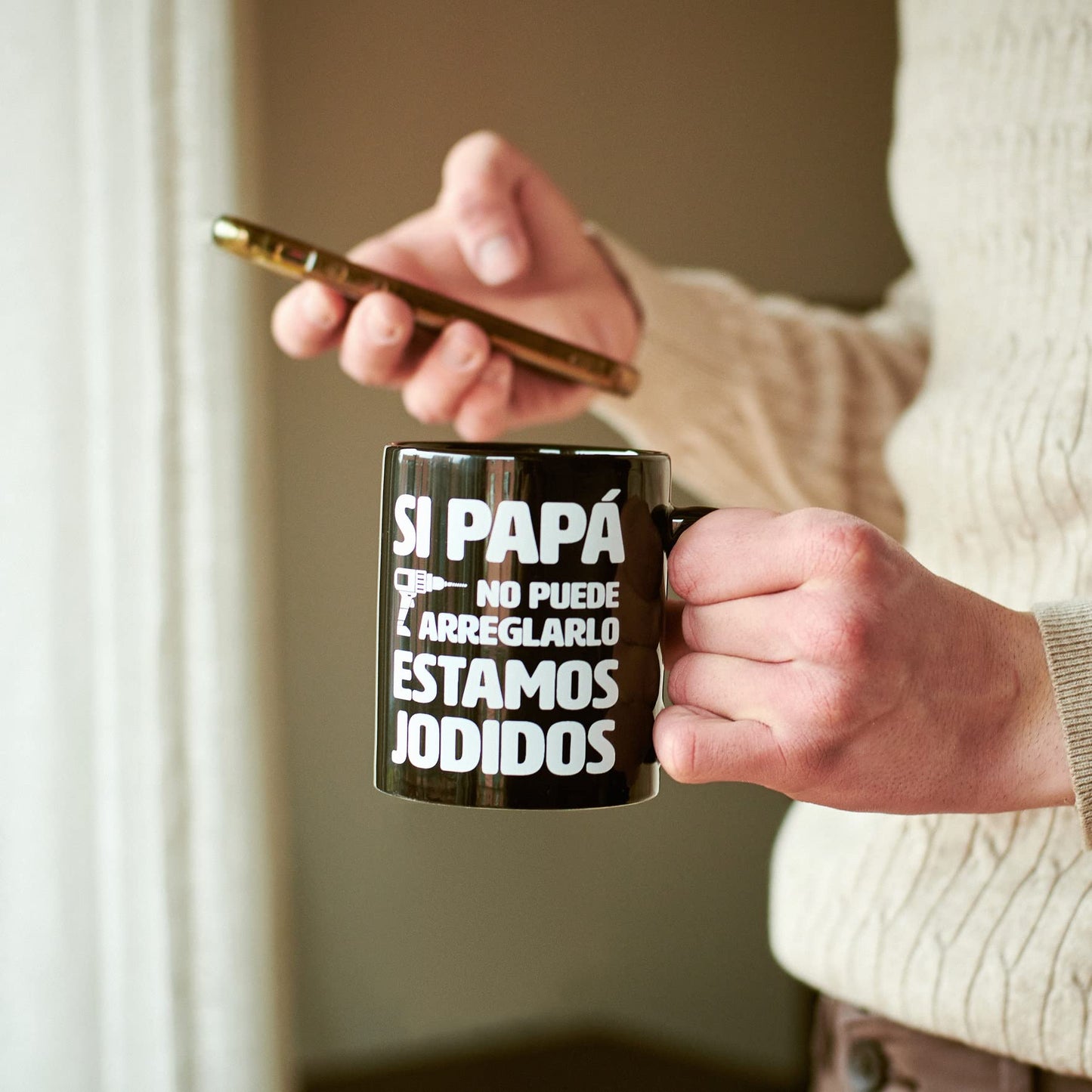 Si papá no puede… – Taza para papás muy cracks
